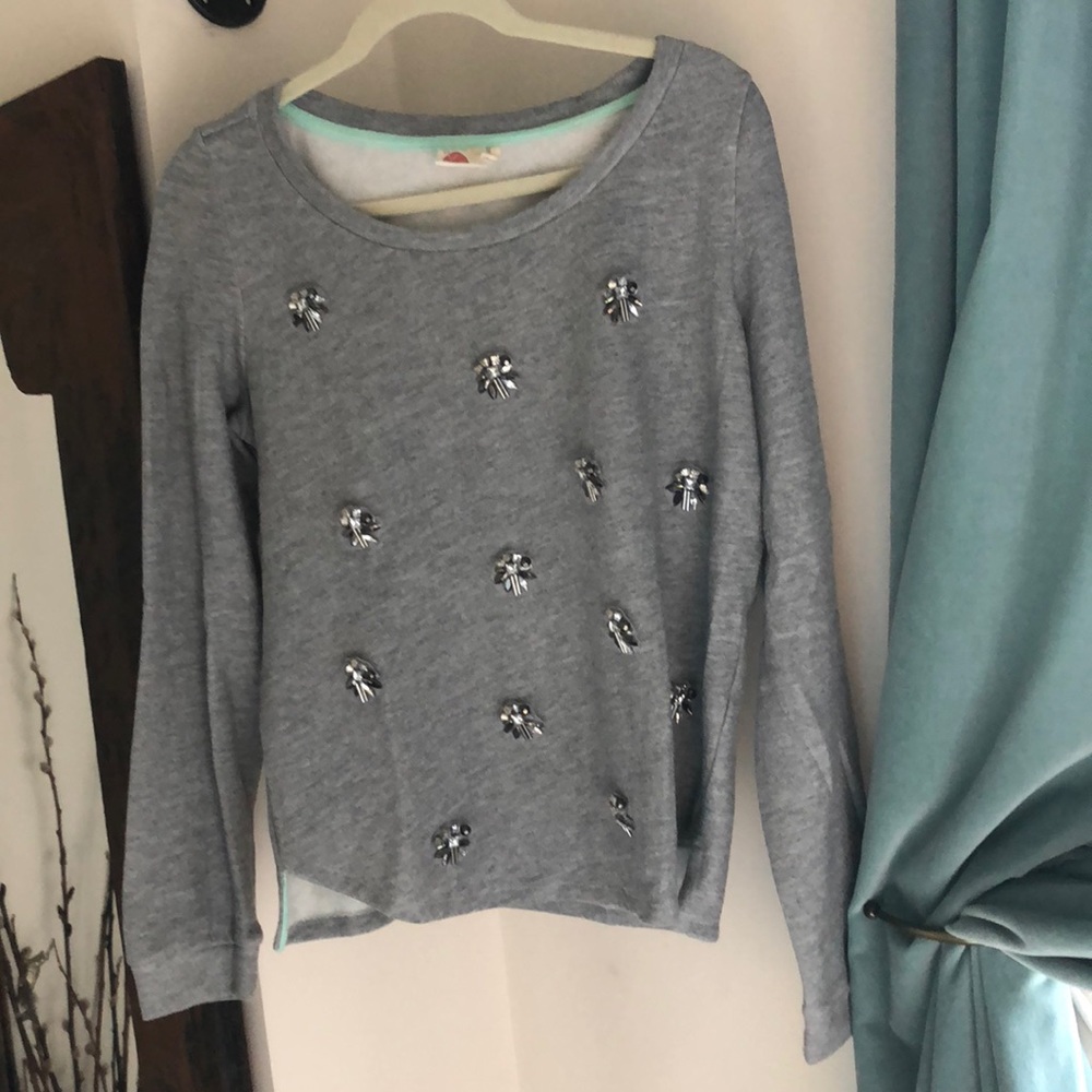 last chance before donation! rhinestone sweatshirt